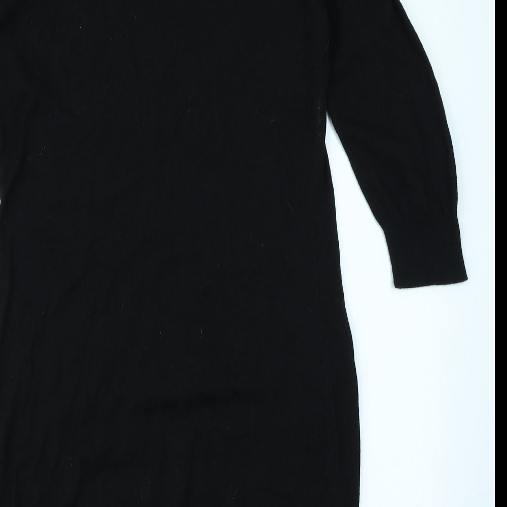 NEXT Womens Black  Knit Jumper Dress  Size 12