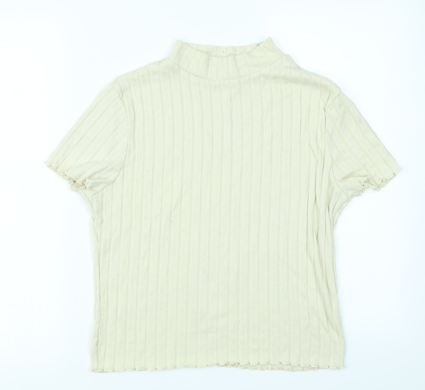 Primark Womens Ivory   Basic T-Shirt Size M