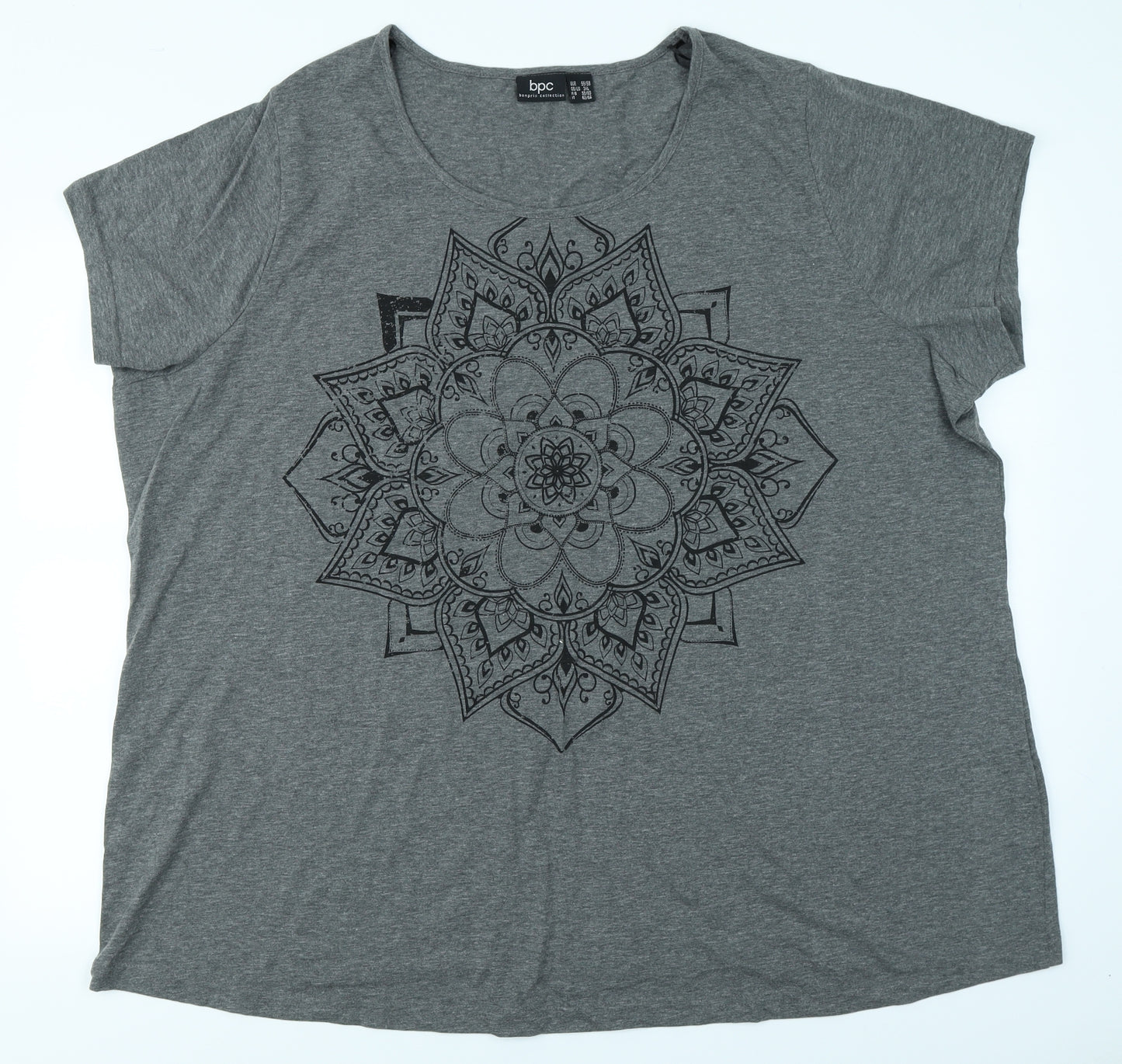 BPC Womens Grey   Basic T-Shirt Size 3XL