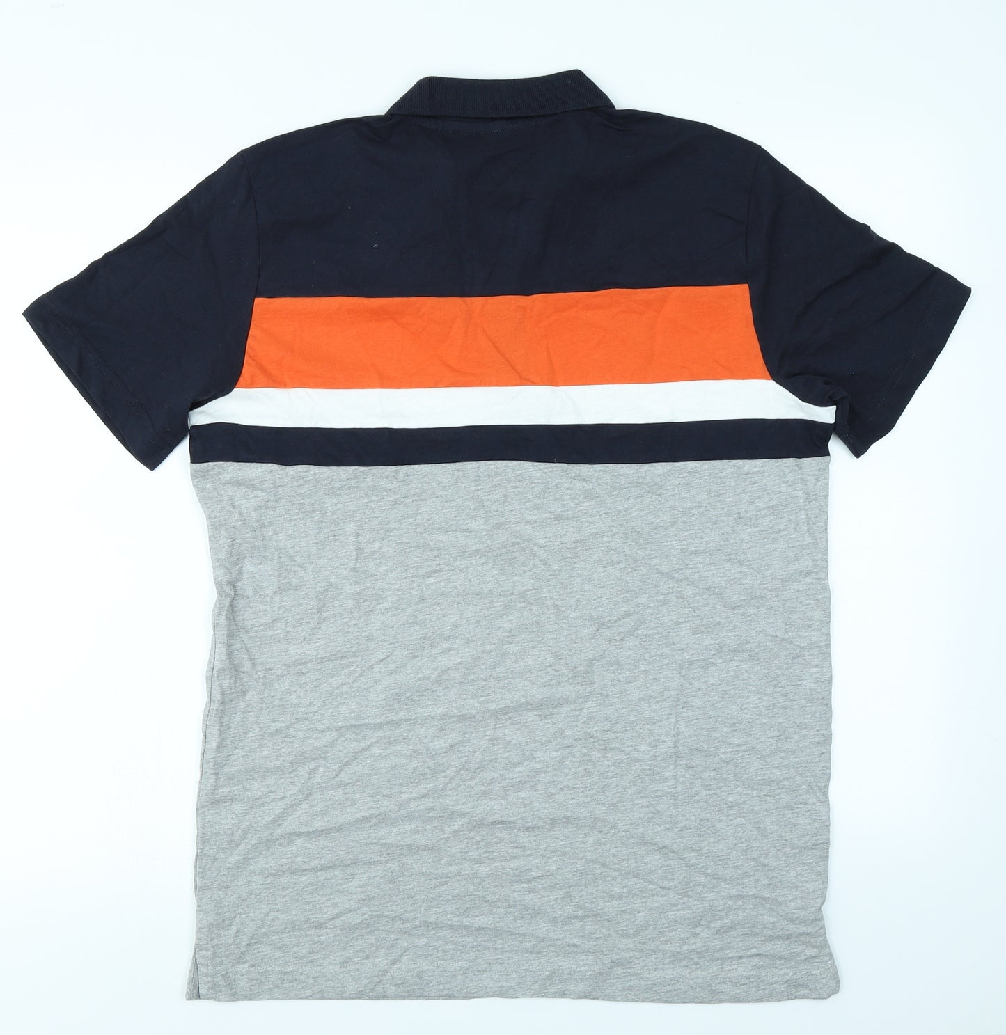 Very Mens Grey Colourblock   Polo Size M
