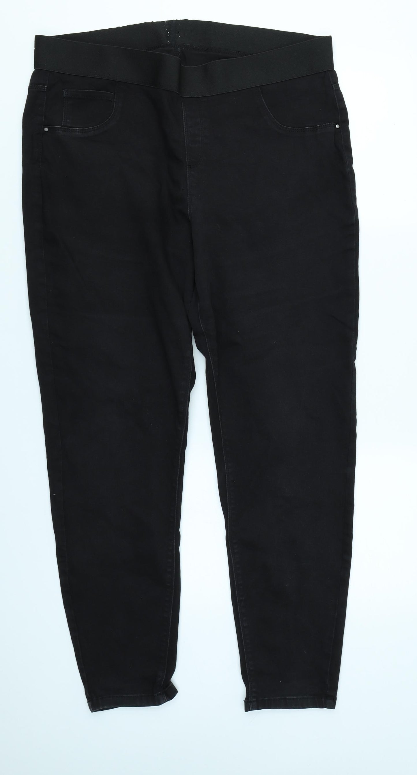 George Womens Black  Denim Skinny Jeans Size 20 L27 in