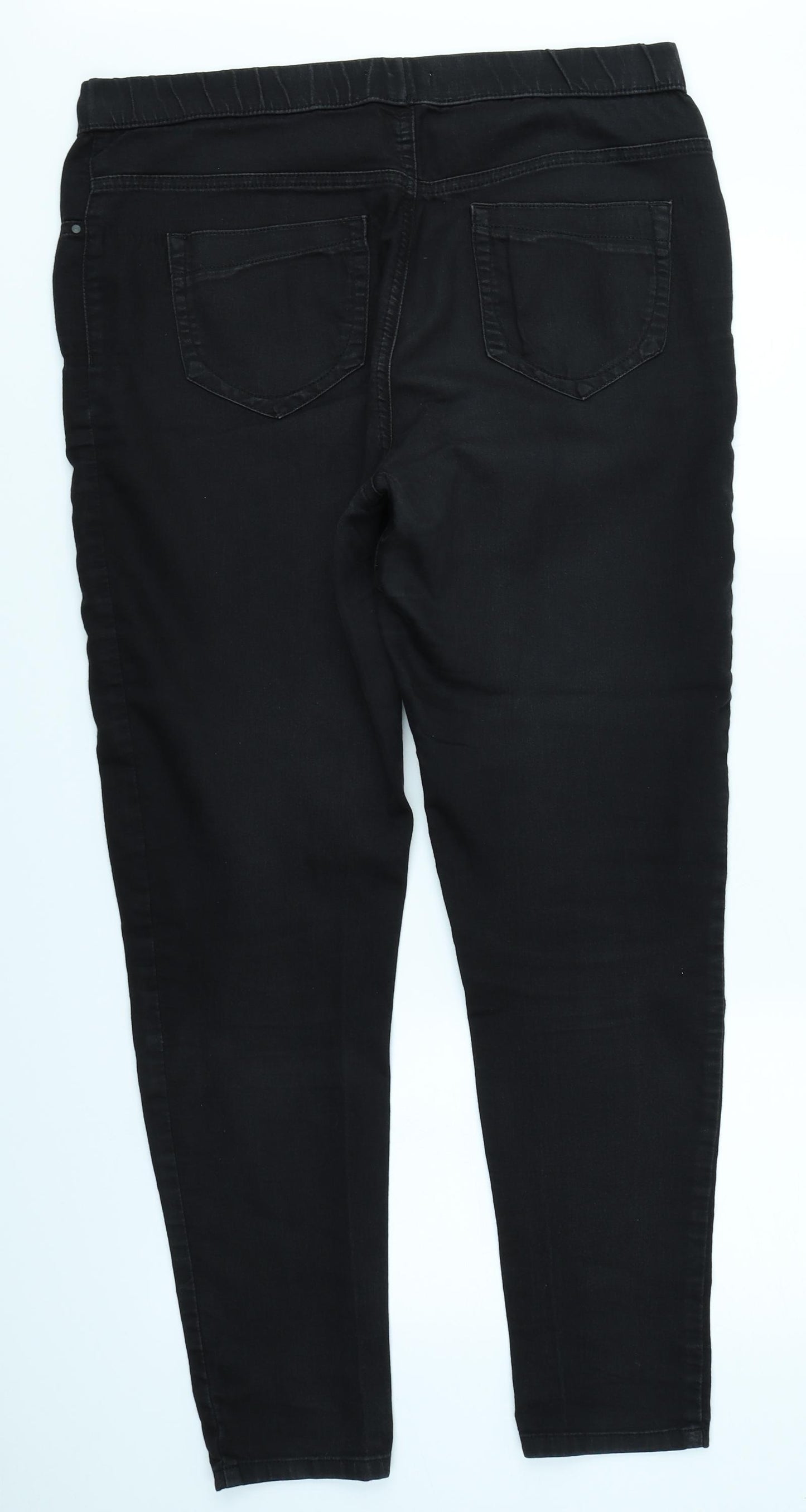 TU Womens Black  Denim Jegging Jeans Size 16 L29 in