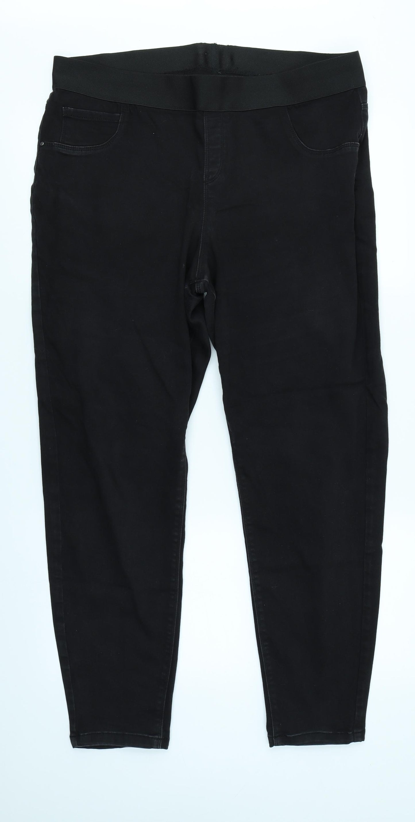 George Womens Black  Denim Jegging Jeans Size 20 L26 in