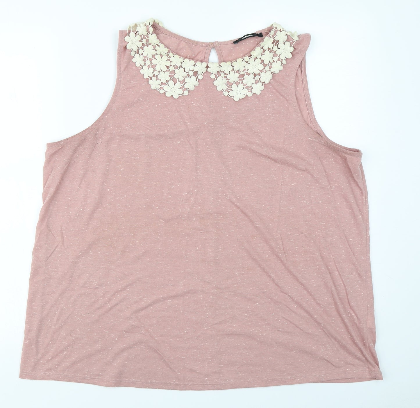 George Womens Pink   Basic T-Shirt Size 22