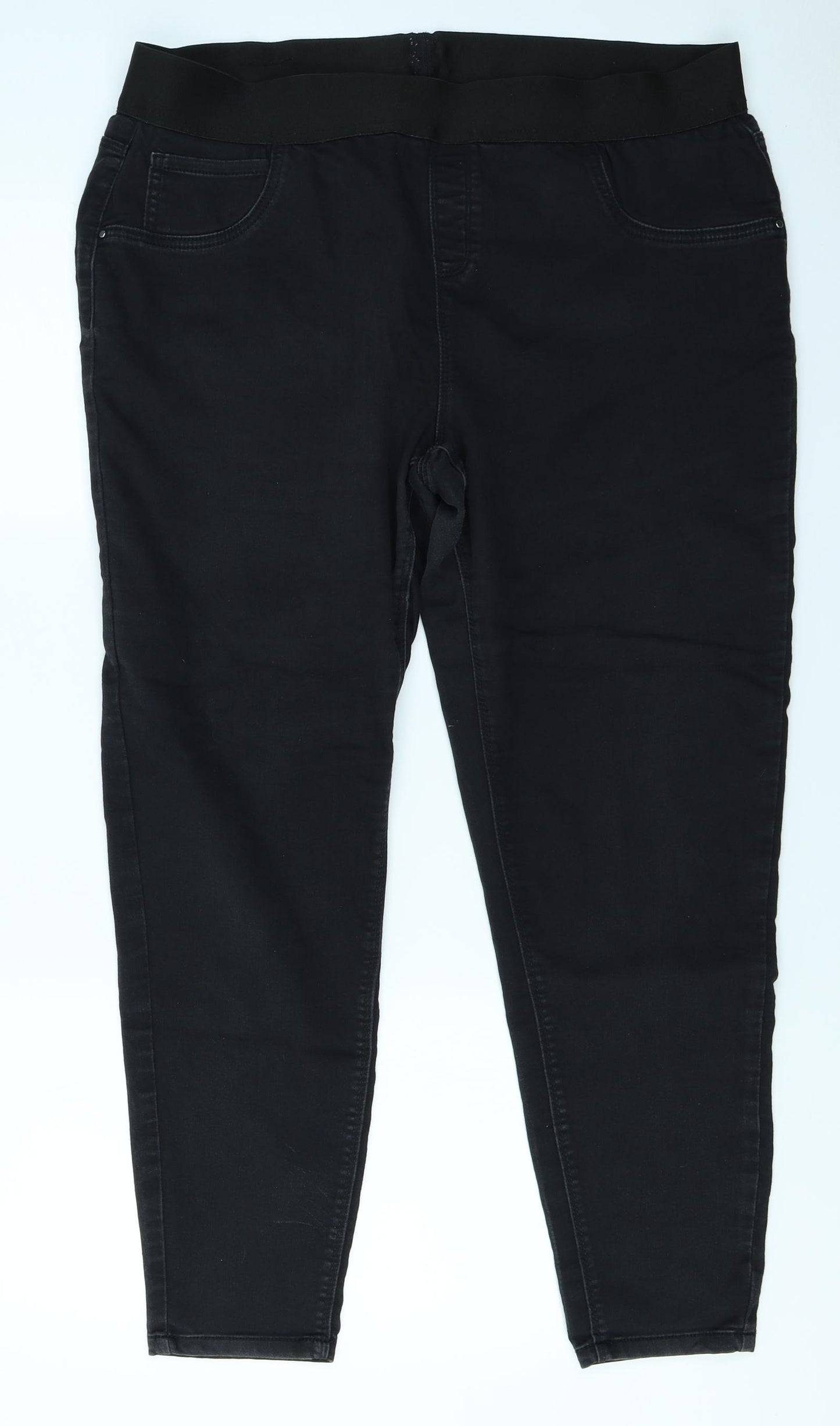 George Womens Black  Denim Jegging Jeans Size 20 L25 in