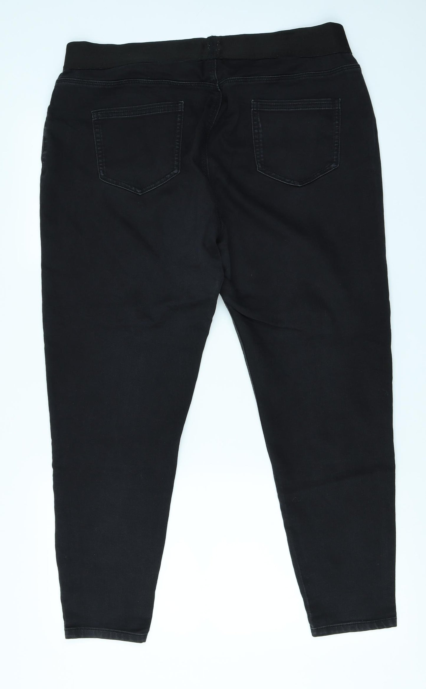 George Womens Black  Denim Jegging Jeans Size 20 L25 in