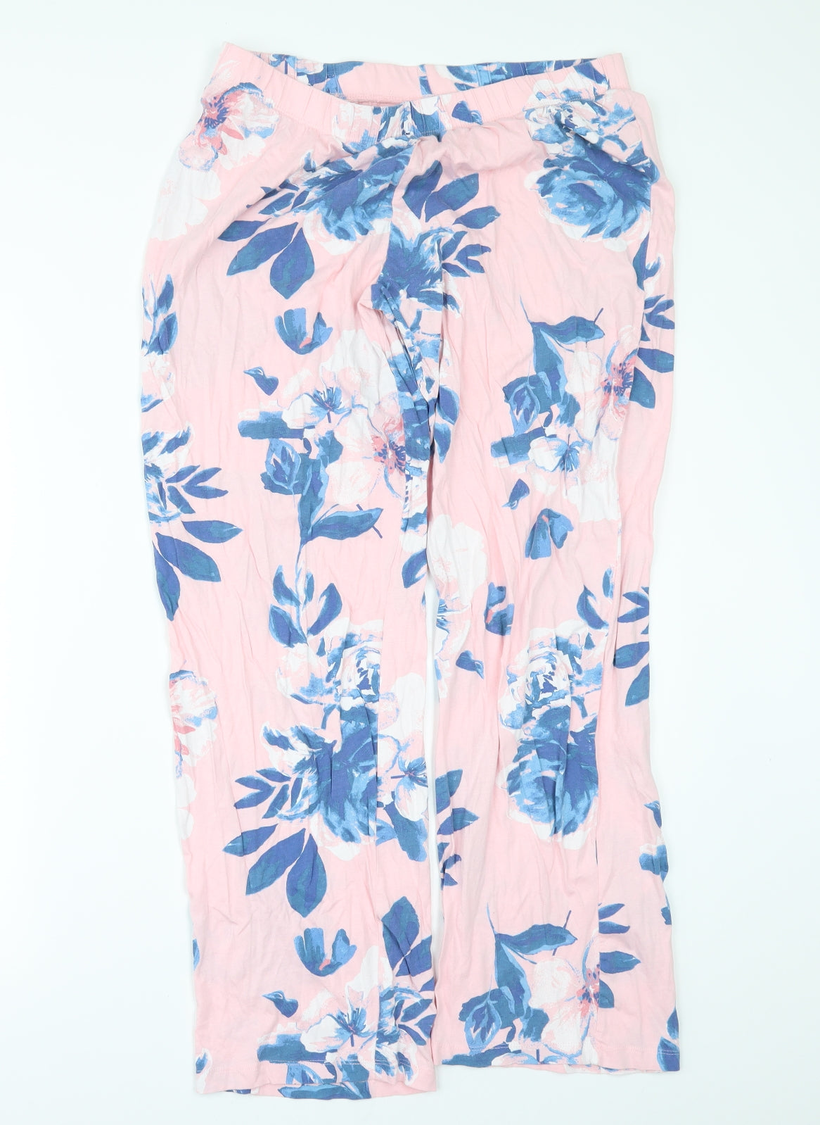 F&F Womens Pink Floral  Top Pyjama Set Size 14  - Pyjama Set