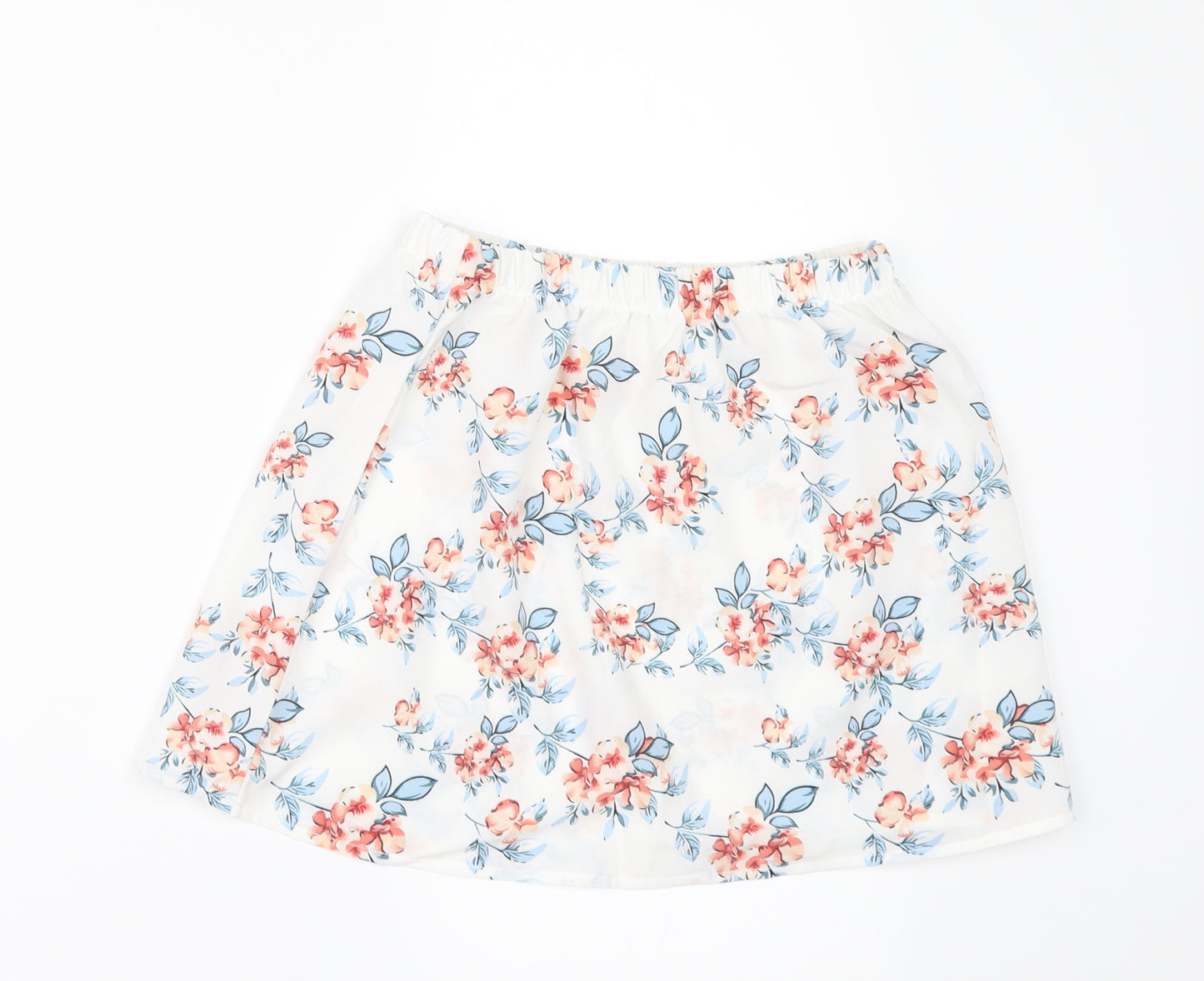 SheIn Girls White Floral  Mini Skirt Size 8 Years