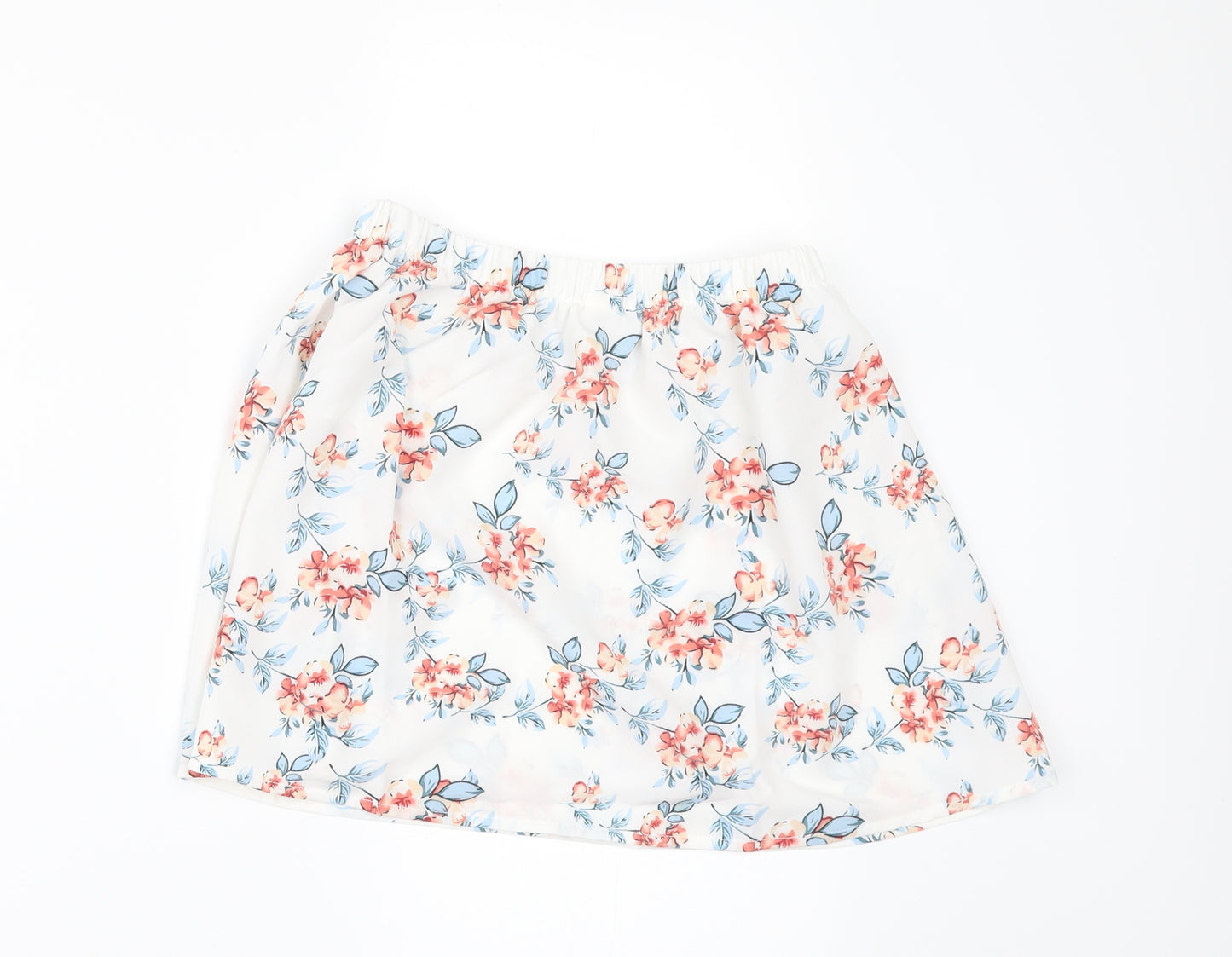 SheIn Girls White Floral  Mini Skirt Size 8 Years