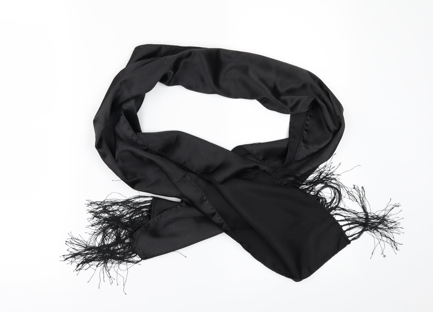 Preworn Womens Black    Scarf