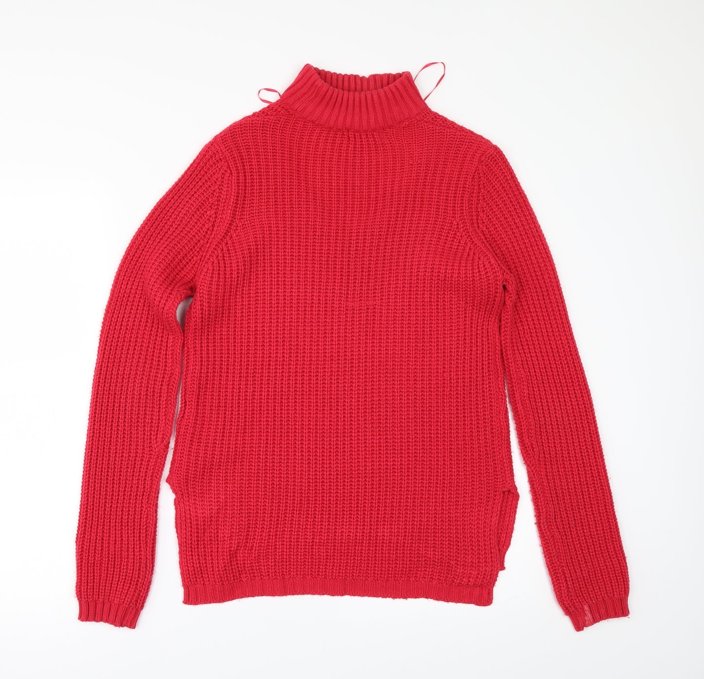 Papaya Womens Red   Pullover Jumper Size S  - V NECK