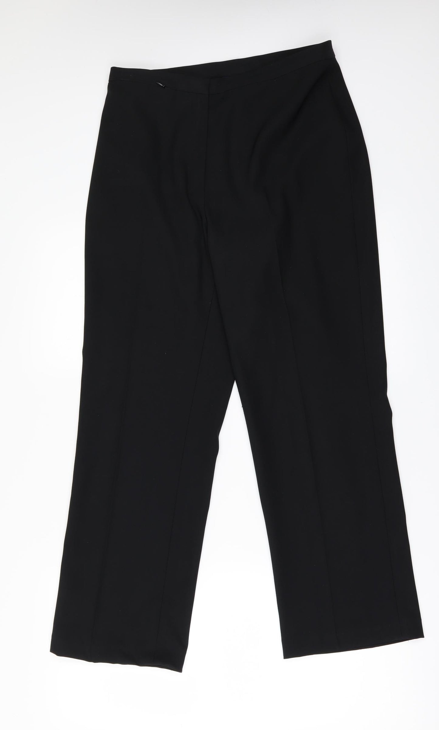 Debenhams Womens Black   Trousers  Size 12 L27 in