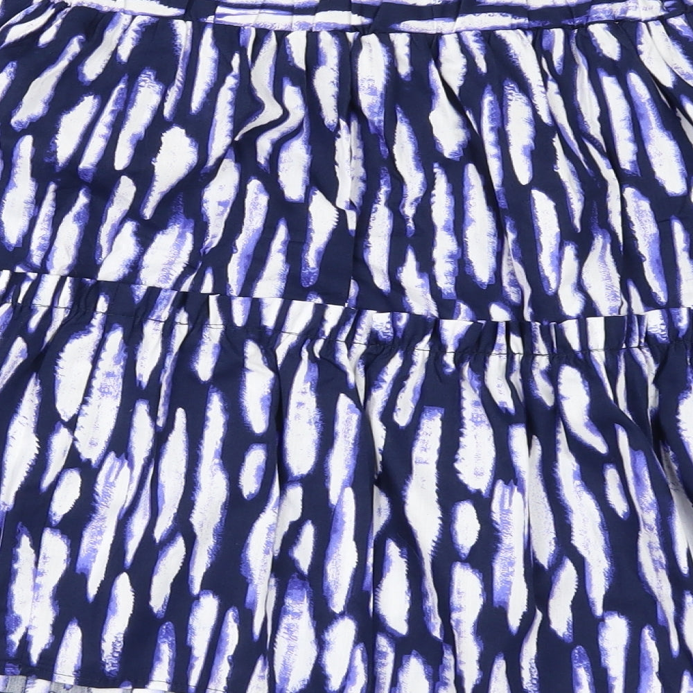 George Womens Purple Geometric  Skater Skirt Size 12