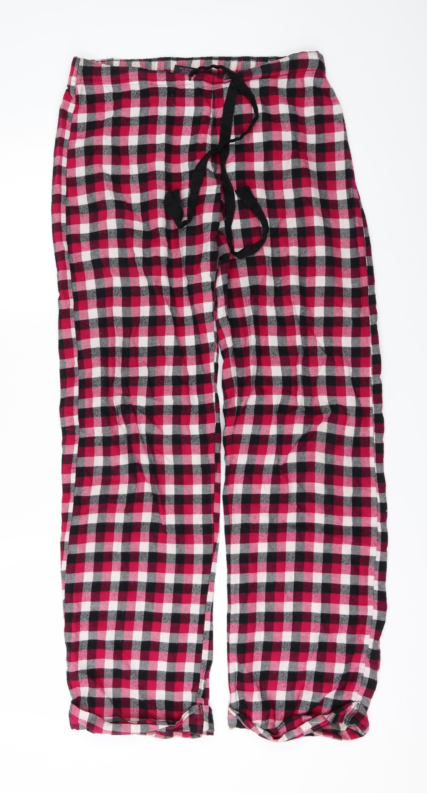 La Senza Womens Multicoloured Check  Top Pyjama Set Size 6