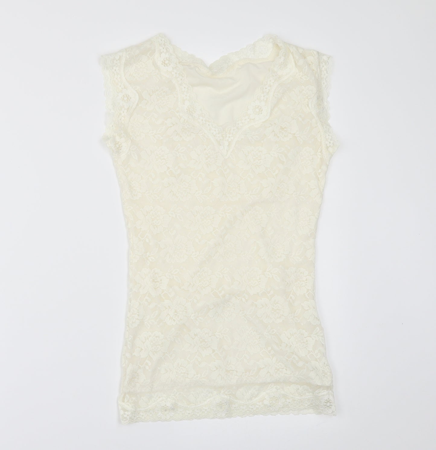 prew Womens Ivory   Basic Blouse Size S