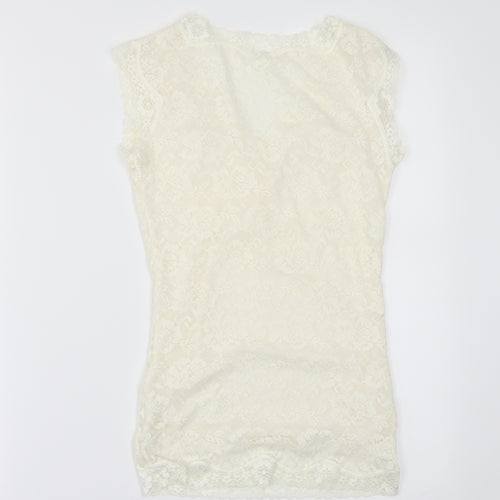 prew Womens Ivory   Basic Blouse Size S