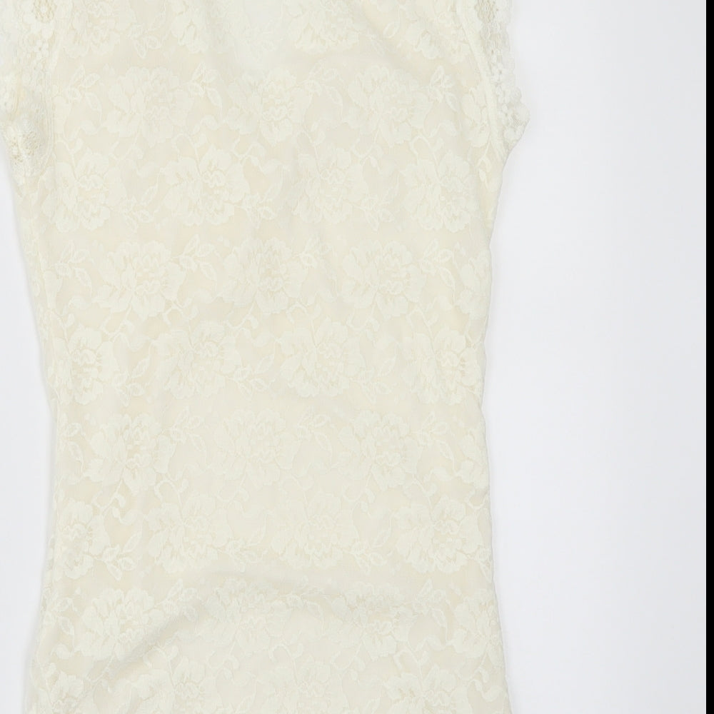 prew Womens Ivory   Basic Blouse Size S