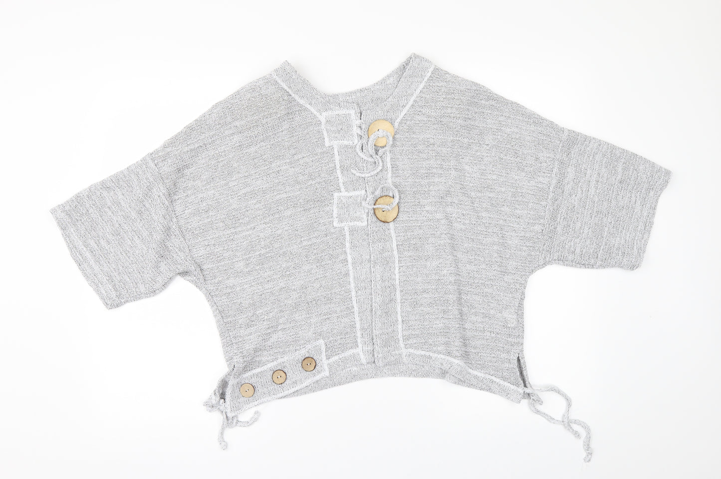 new jersey  Womens Grey   Cardigan Jumper Size 3XL
