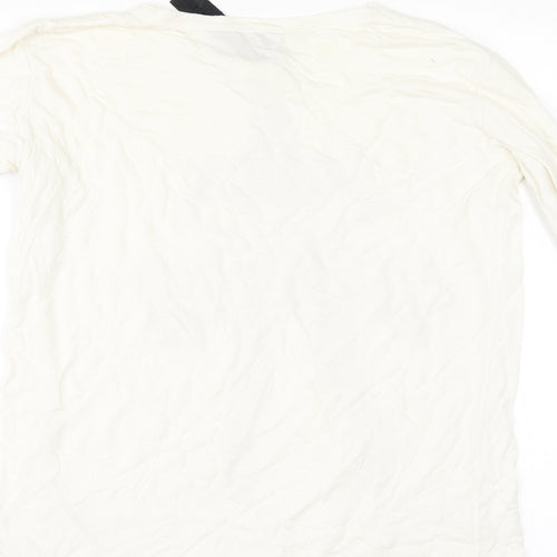 Preworn Womens Ivory   Basic T-Shirt Size 6