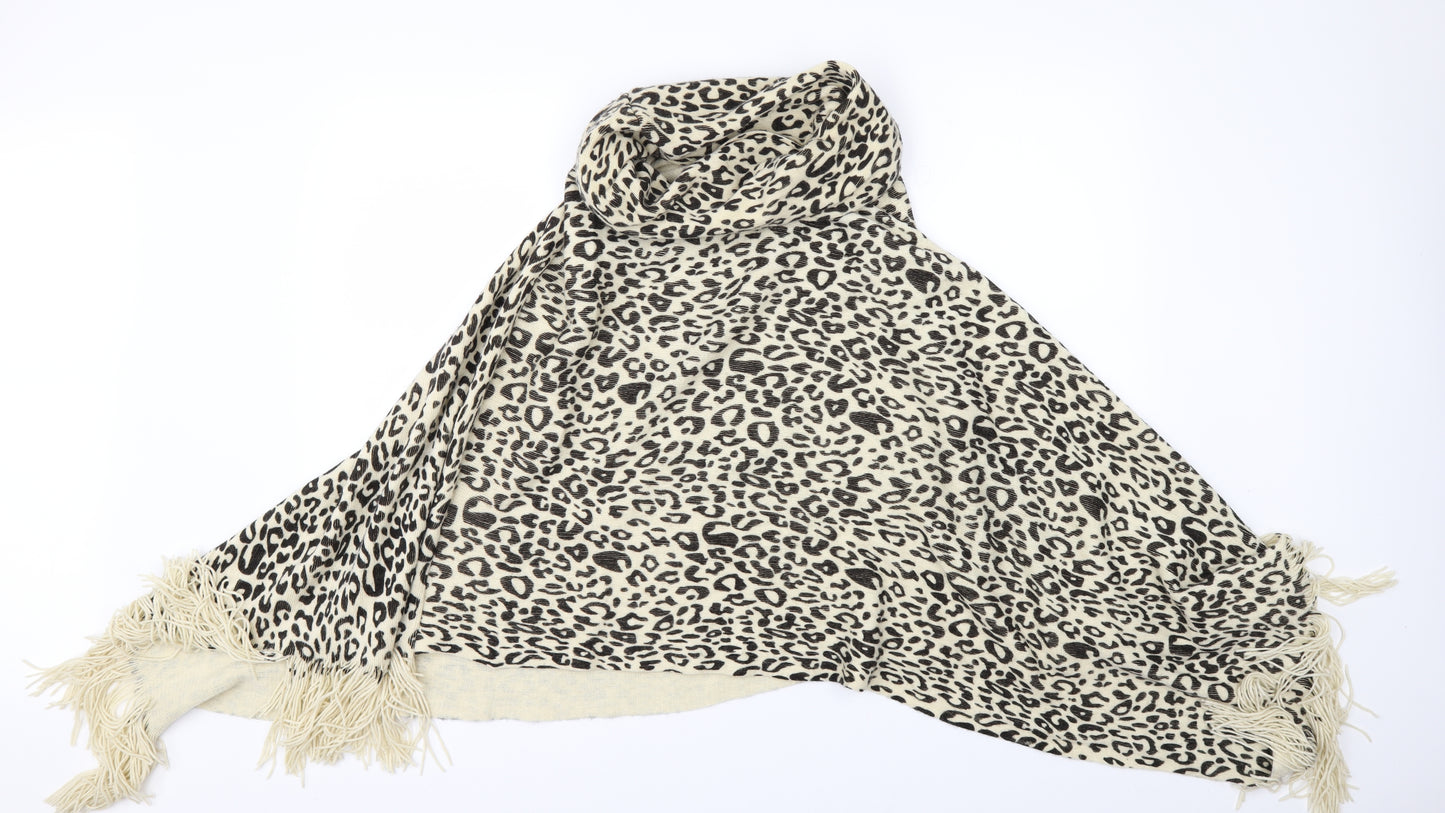 Wallis Womens Beige Animal Print  Jacket Poncho One Size  - PONCHO