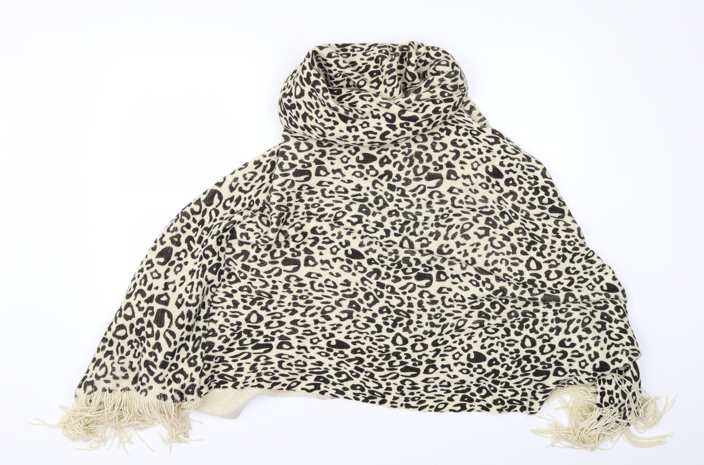 Wallis Womens Beige Animal Print  Jacket Poncho One Size  - PONCHO