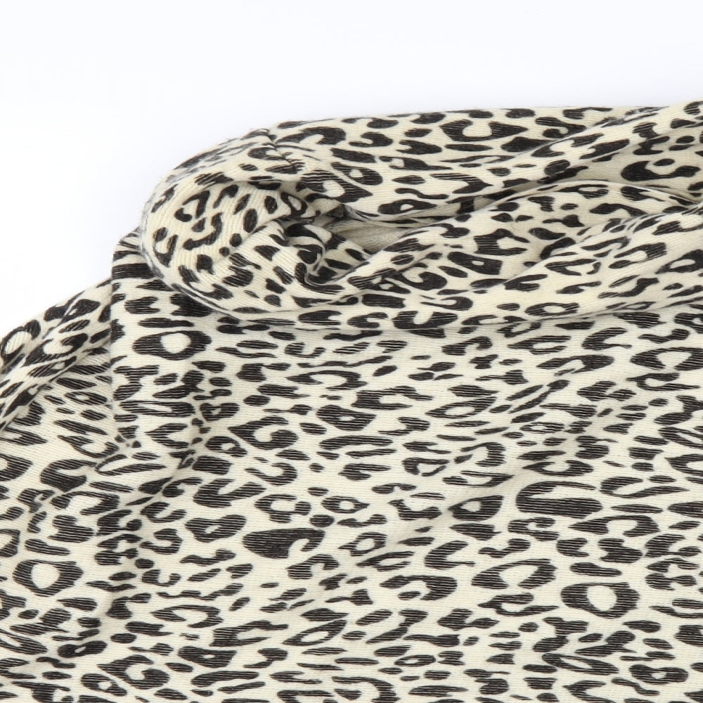 Wallis Womens Beige Animal Print  Jacket Poncho One Size  - PONCHO