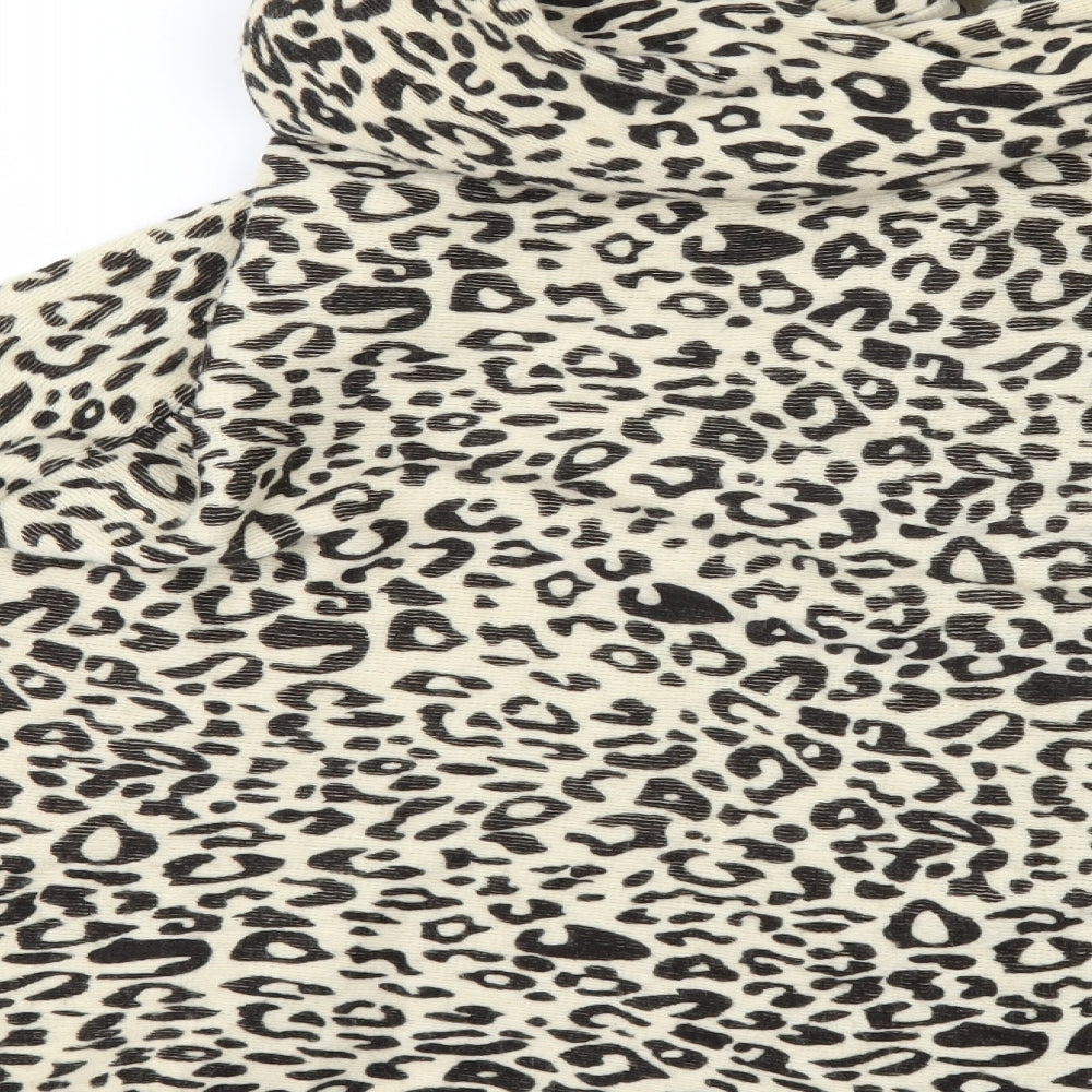 Wallis Womens Beige Animal Print  Jacket Poncho One Size  - PONCHO