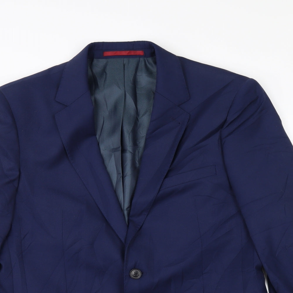 Burton Mens Blue   Jacket Suit Jacket Size 40