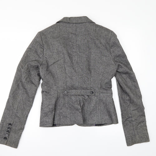 H&M Womens Grey   Jacket Suit Jacket Size 10