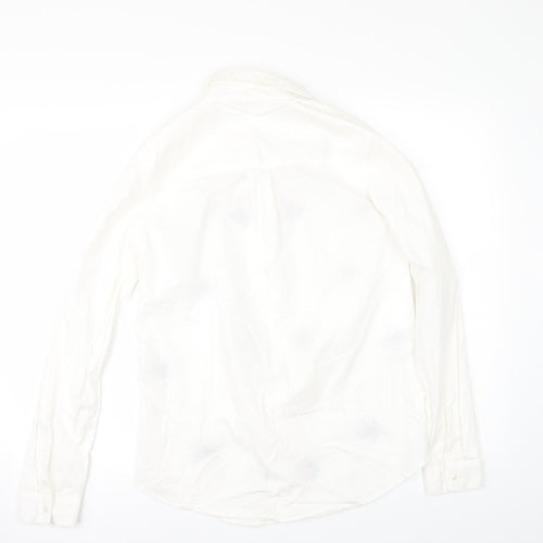 Preworn Womens Ivory   Tunic Button-Up Size L
