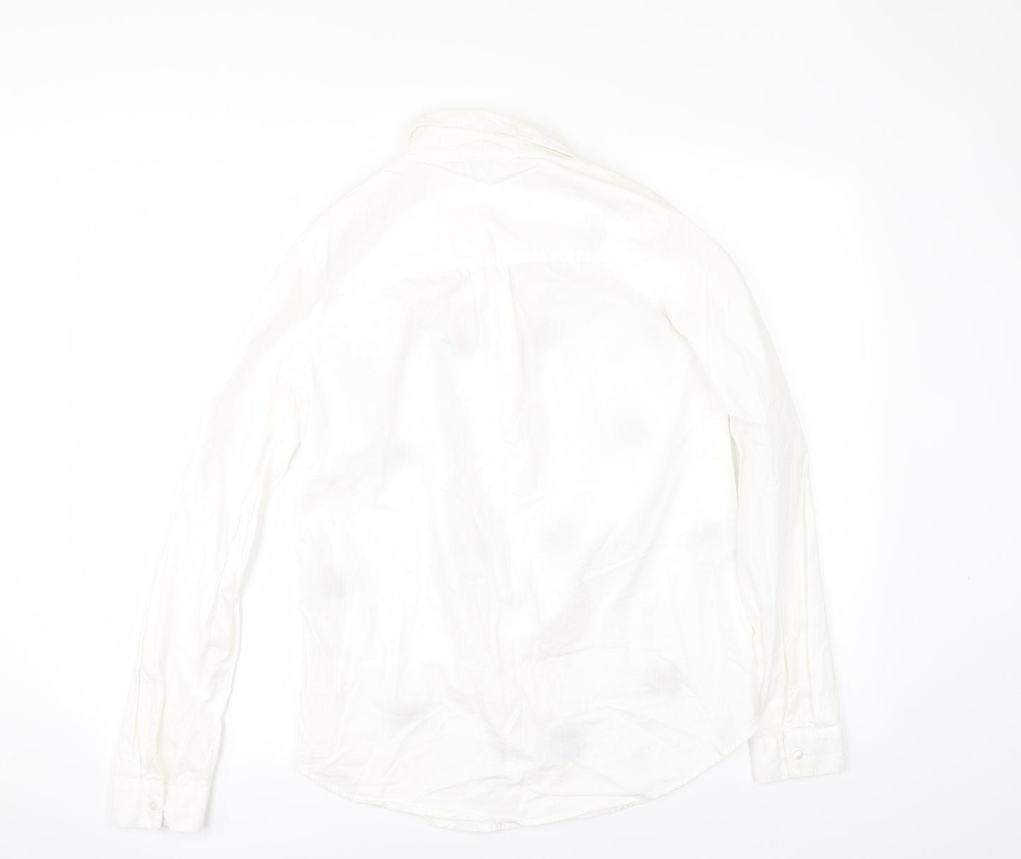 Preworn Womens Ivory   Tunic Button-Up Size L