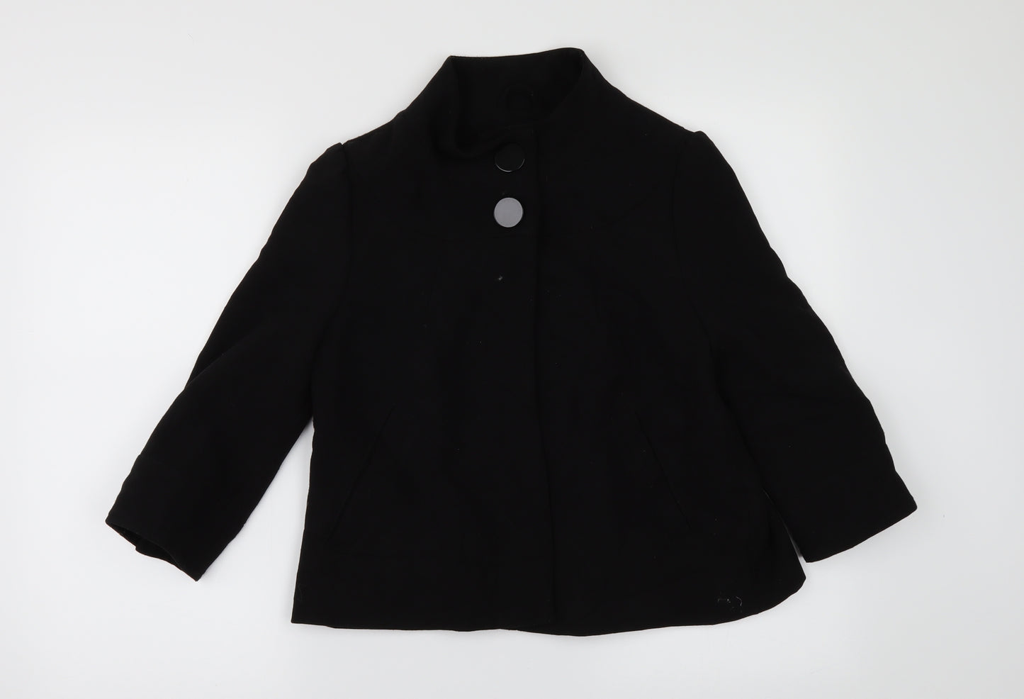 Primark Womens Black   Pea Coat Coat Size 8