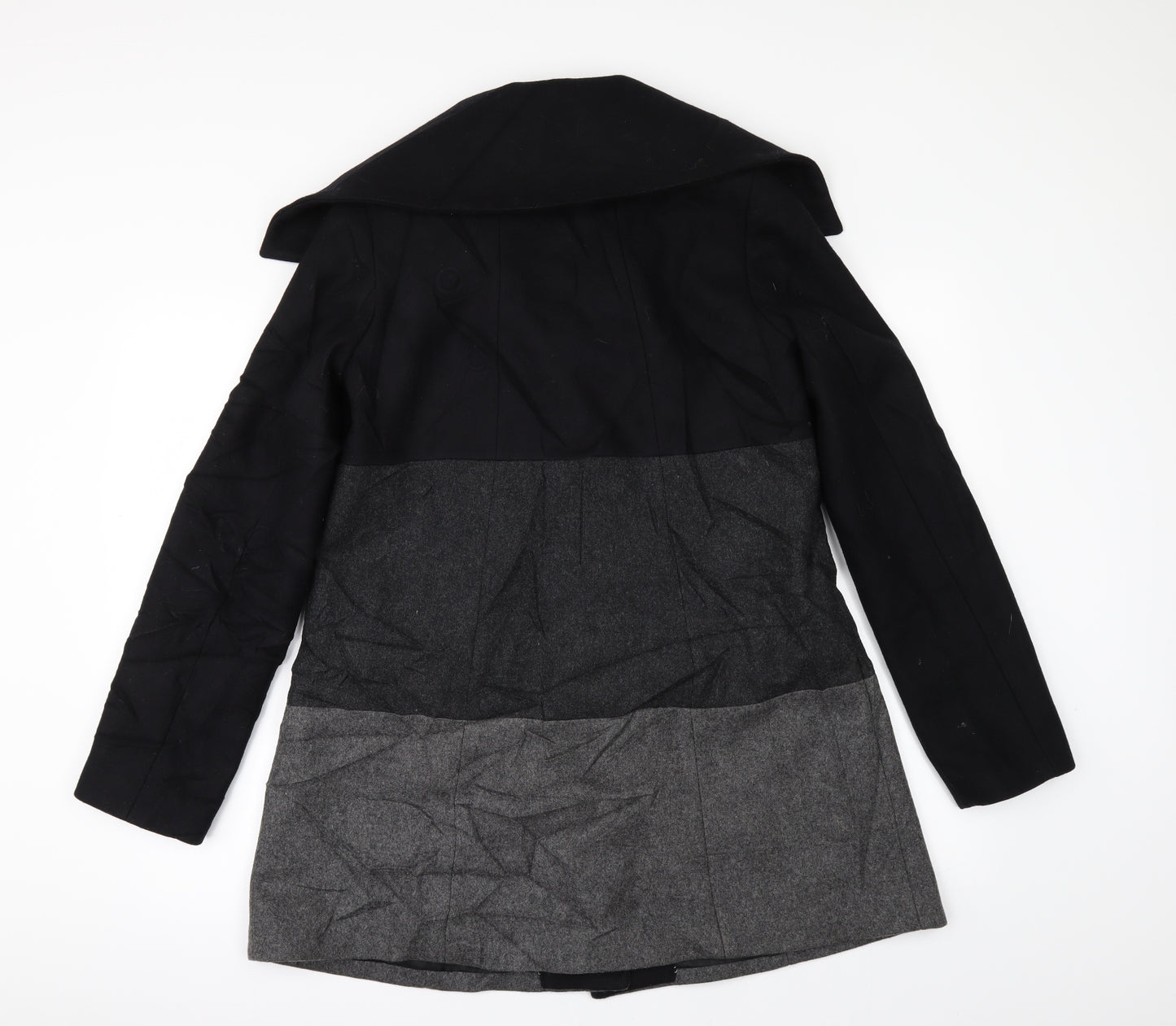 H&M Womens Black   Pea Coat Coat Size 8
