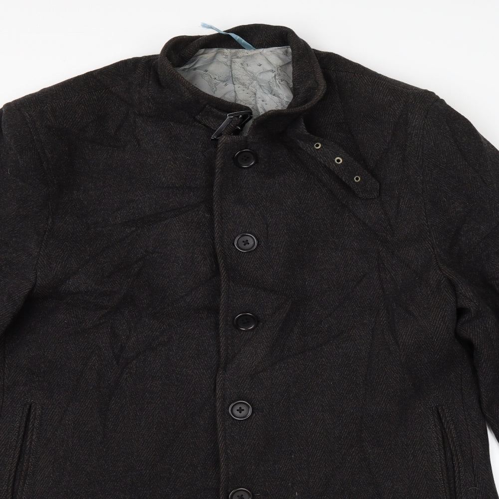 NEXT Mens Brown   Motorcycle Jacket Coat Size L