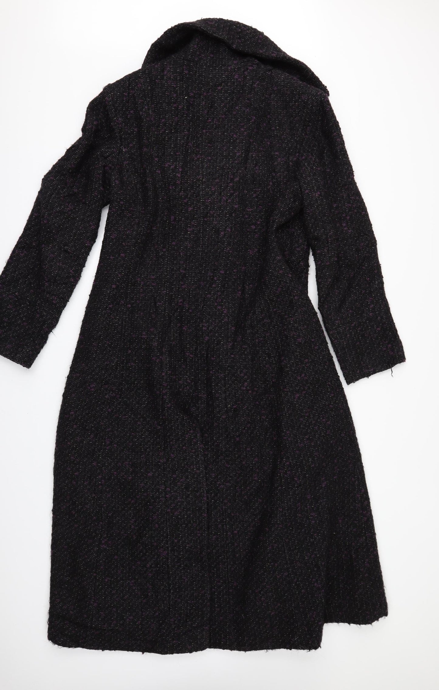 Paul Costelloe Womens Black   Overcoat Coat Size 14