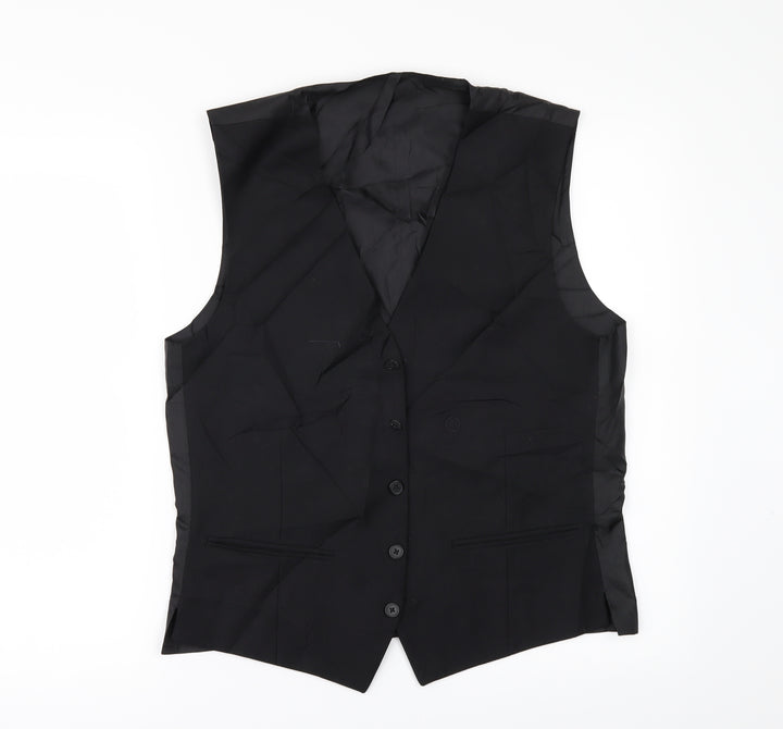 Preworn Mens Blue Check Jacket Suit Waistcoat Size 36