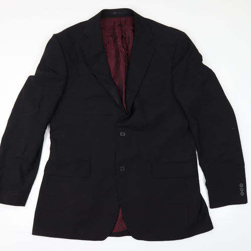 Tom English Mens Black   Jacket Suit Jacket Size 42