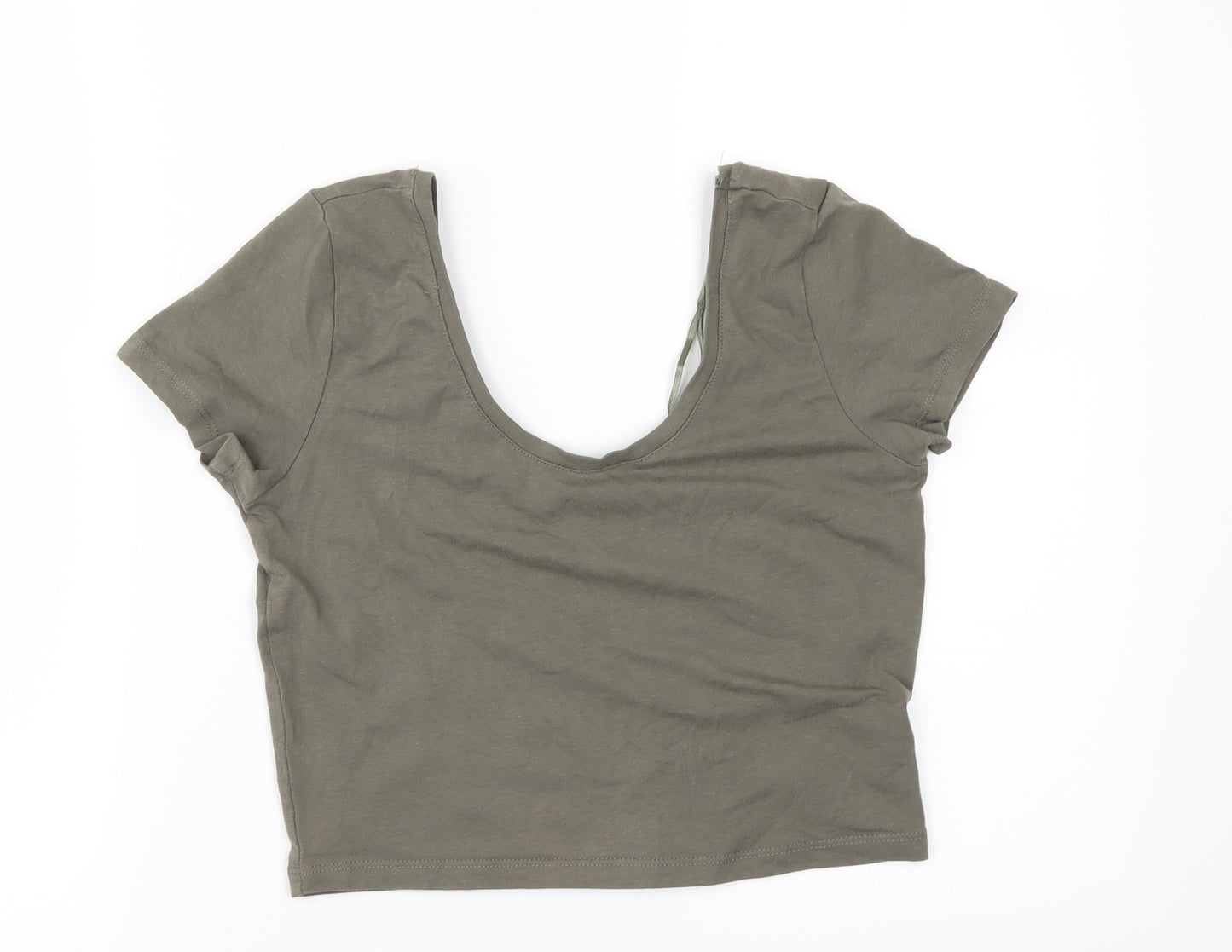 Primark Womens Green   Cropped T-Shirt Size 12