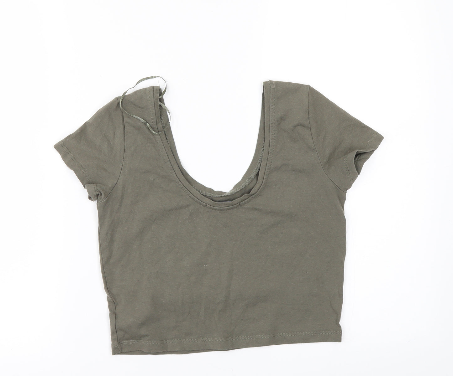 Primark Womens Green   Cropped T-Shirt Size 12