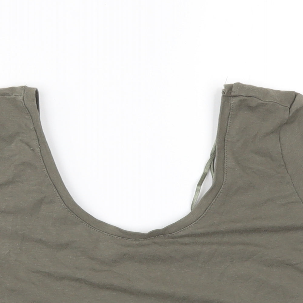 Primark Womens Green   Cropped T-Shirt Size 12