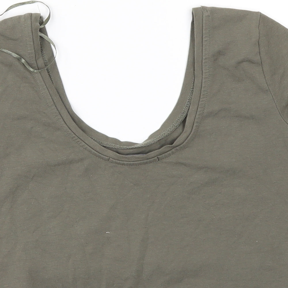 Primark Womens Green   Cropped T-Shirt Size 12