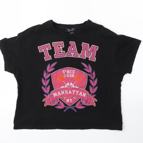 New Look Girls Black   Basic T-Shirt Size 12-13 Years