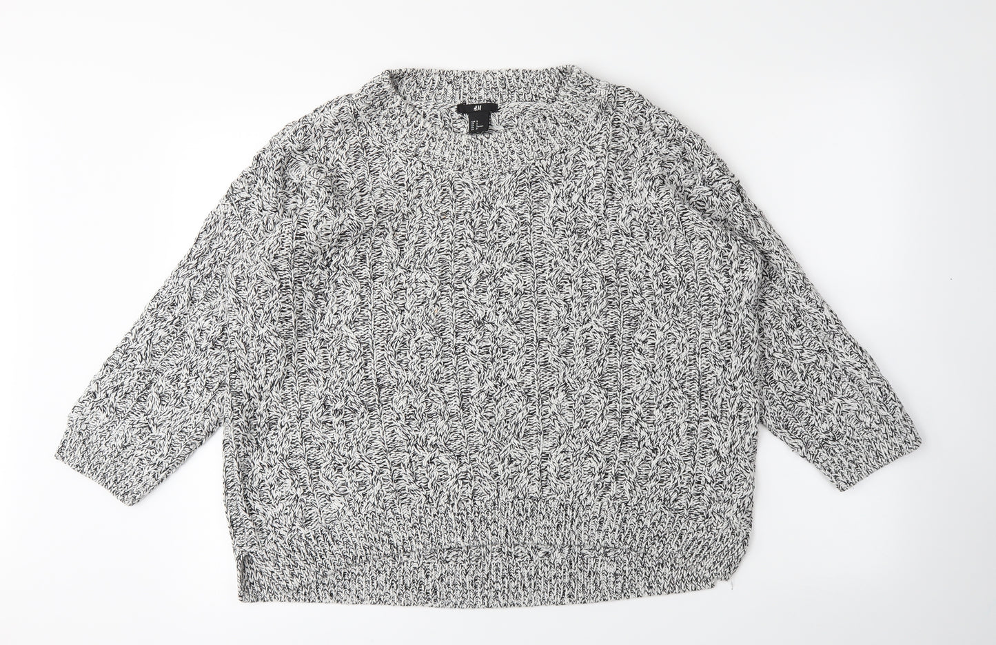 H&M Womens Grey   Pullover Jumper Size M