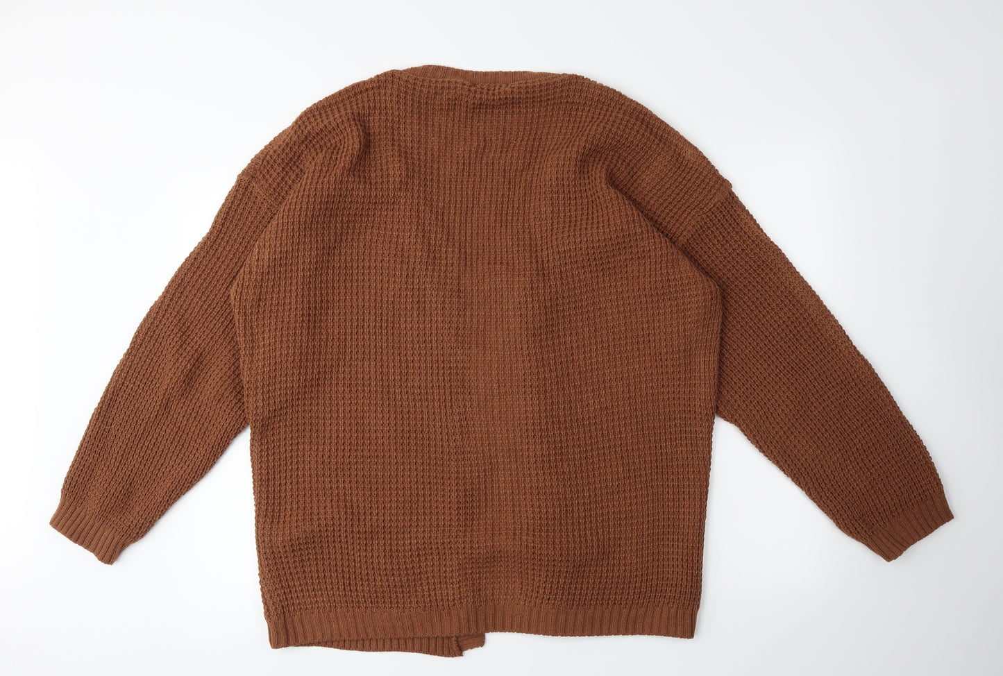 Boohoo Womens Brown   Cardigan Jumper Size 22