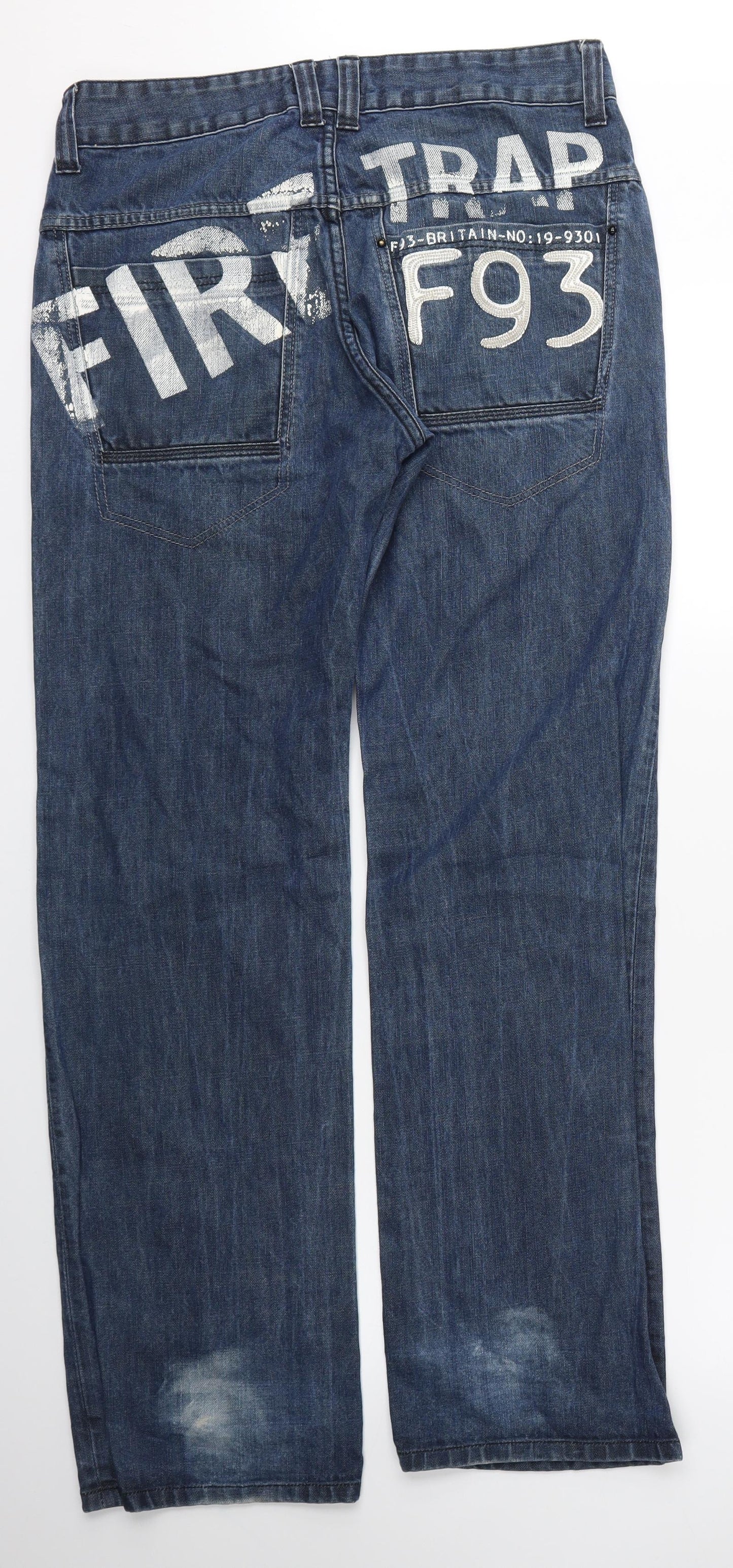 Firetrap Mens Blue   Straight Jeans Size 32 L34 in