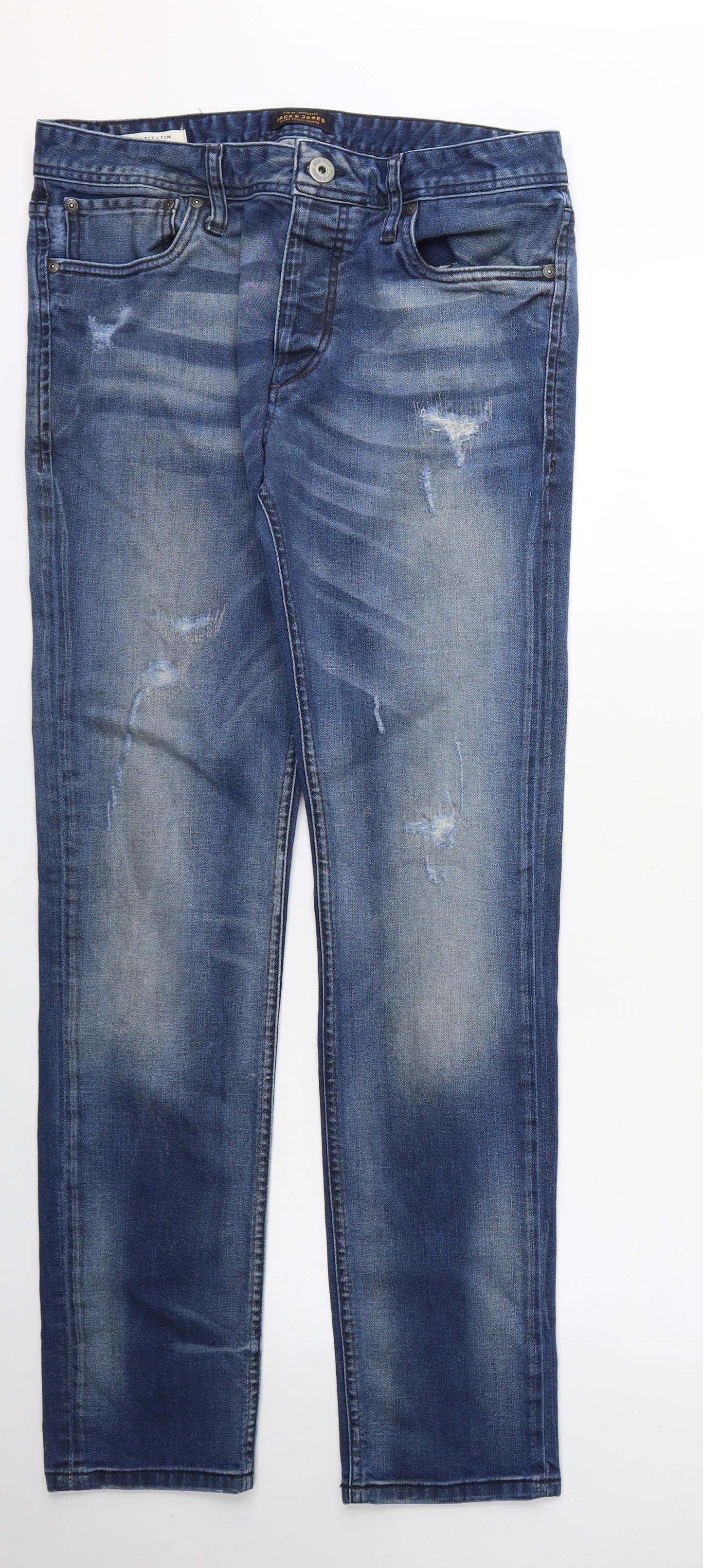 JACK & JONES Mens Blue   Skinny Jeans Size 32 L32 in