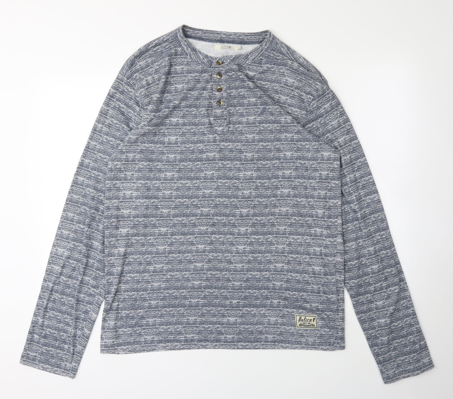 Onfire Mens Blue    T-Shirt Size L