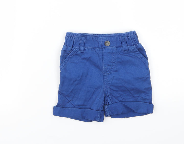 m Boys Blue Capri Trousers Size 9-12 Months