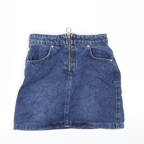 Select Girls Blue Ikat  A-Line Skirt Size 10 Years