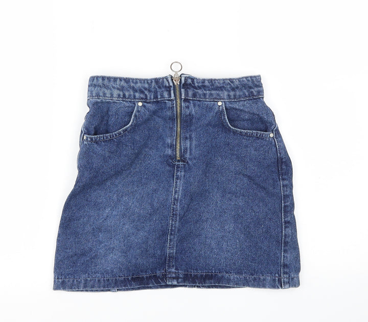 Select Girls Blue Ikat A-Line Skirt Size 10 Years